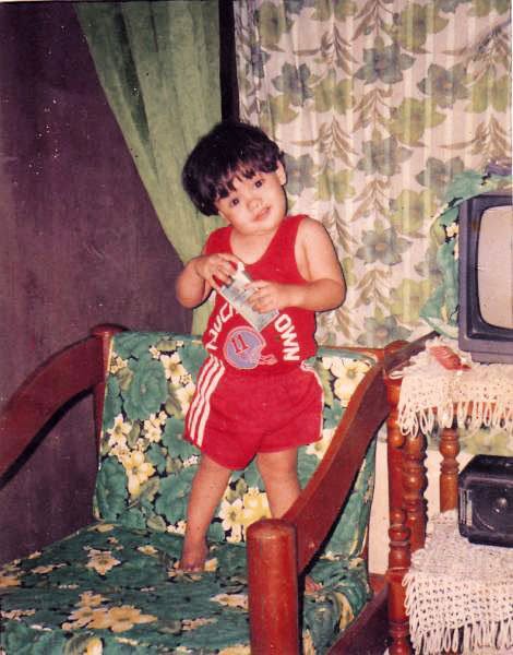 Manuel B. Garcia during his childhood in Valenzuela City, Philippines.